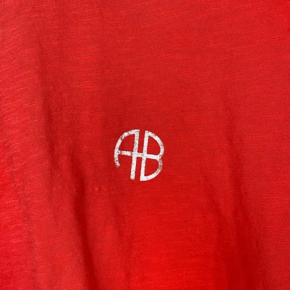 Anine Bing The Levy Tee Motorcycle Club Crew Baby Tee Size Medium Single Stitch - Picture 8 of 14